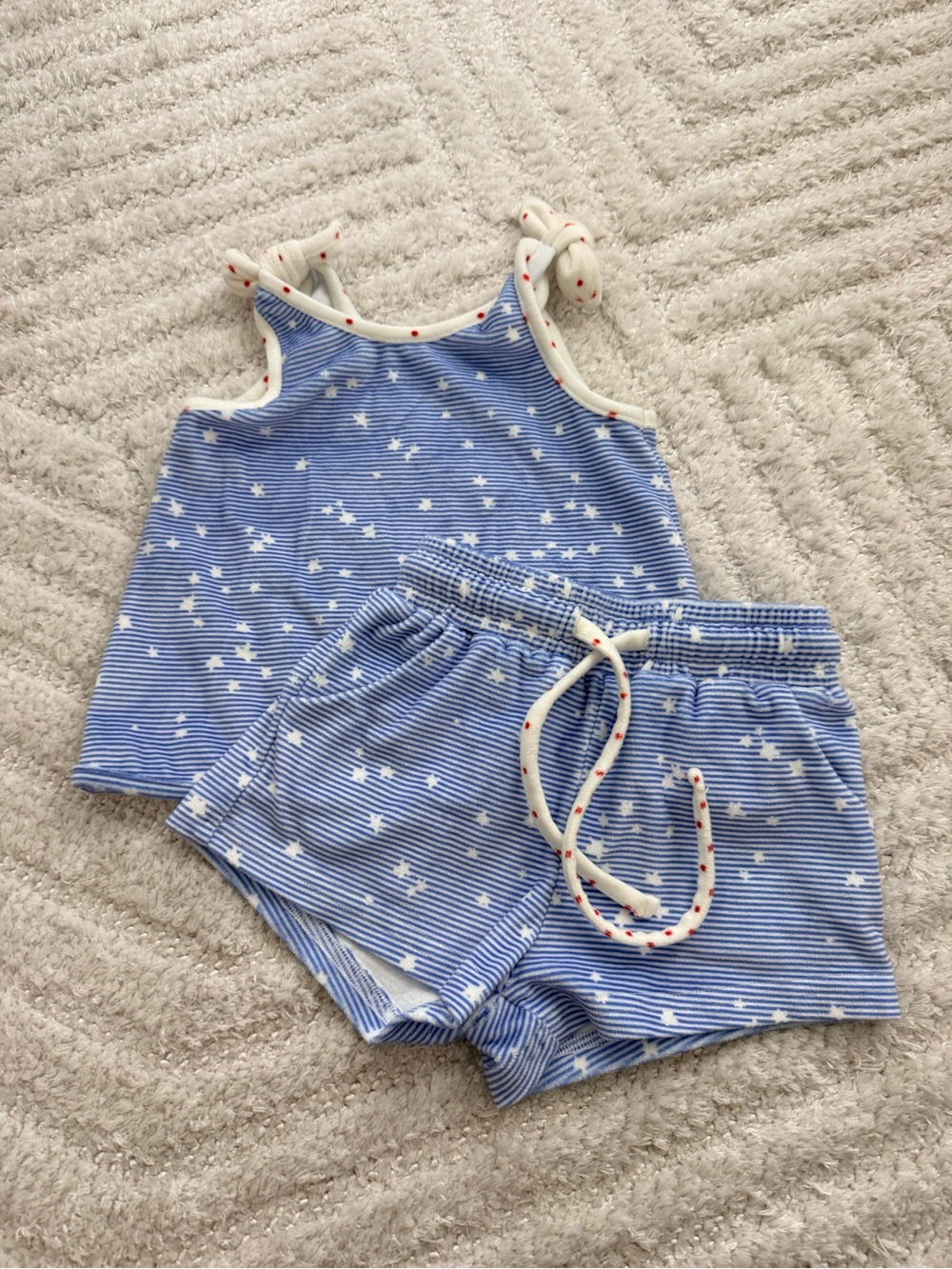 SweetHoney Stars and Stripes Toddler Girl’s Two Piece Set - Size 3T